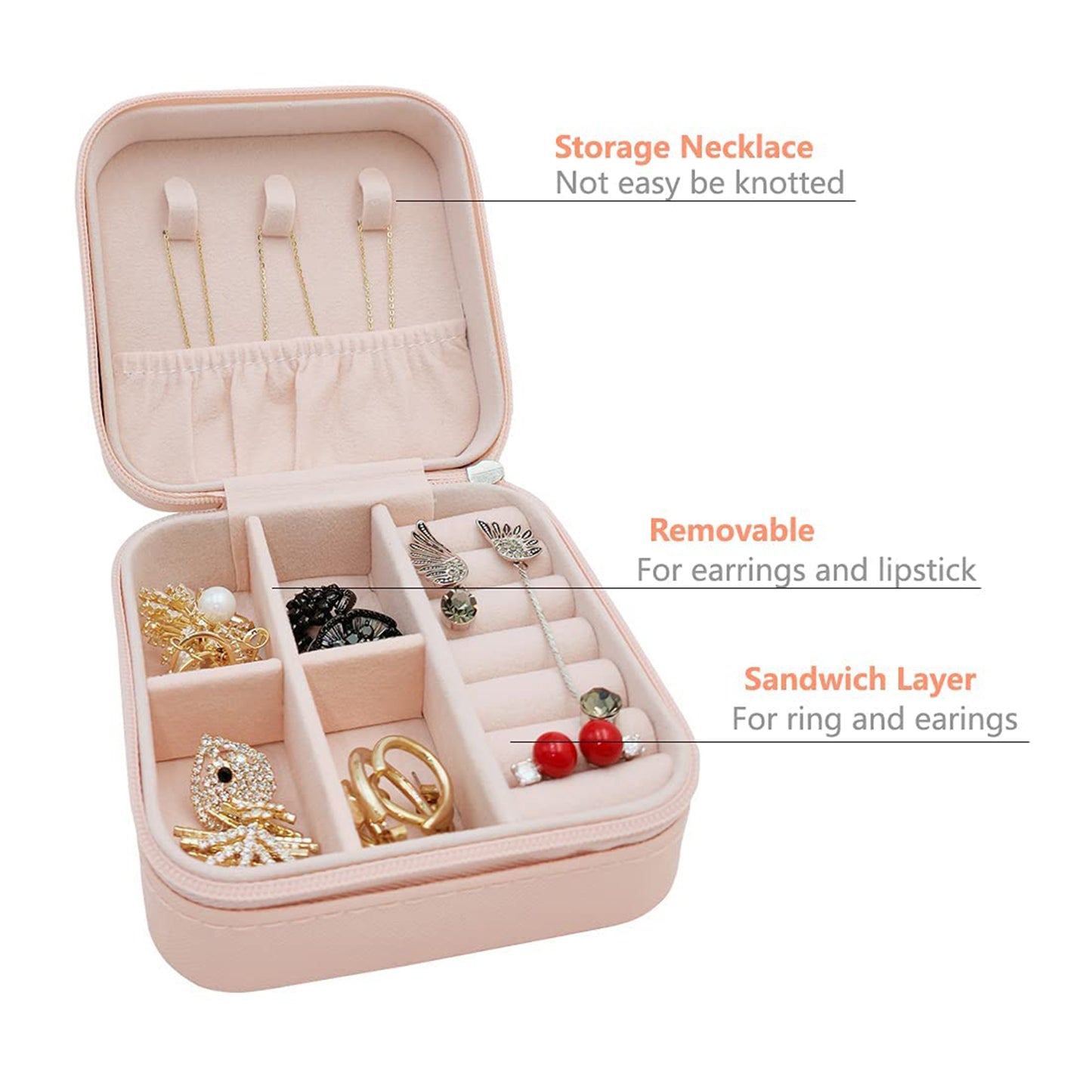 🌸 Mini PU Leather Jewellery Box – Compact, Elegant & Travel-Friendly