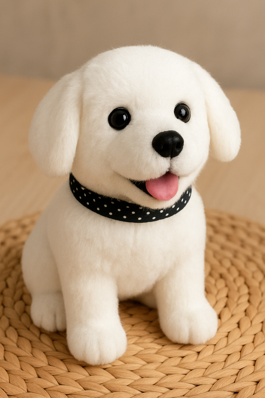 Electronic Robot Puppy Dog Plush Toy – Walking, Barking & Tail-Wagging Interactive Pet for Kids(Random Colour)