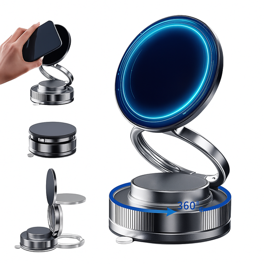 Vacuum Magnetic Phone Holder – MagSafe Suction Cup Mount for Car, Truck & More