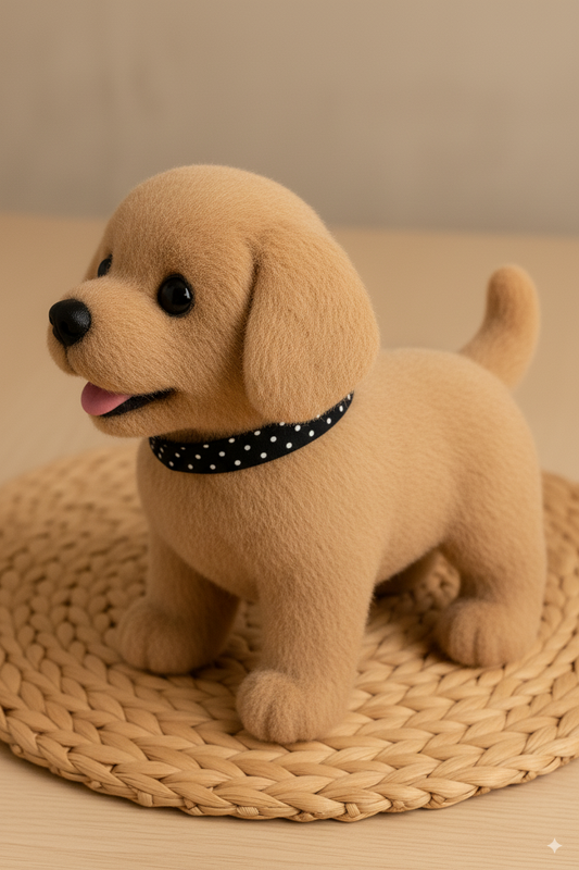 Electronic Robot Puppy Dog Plush Toy – Walking, Barking & Tail-Wagging Interactive Pet for Kids(Random Colour)