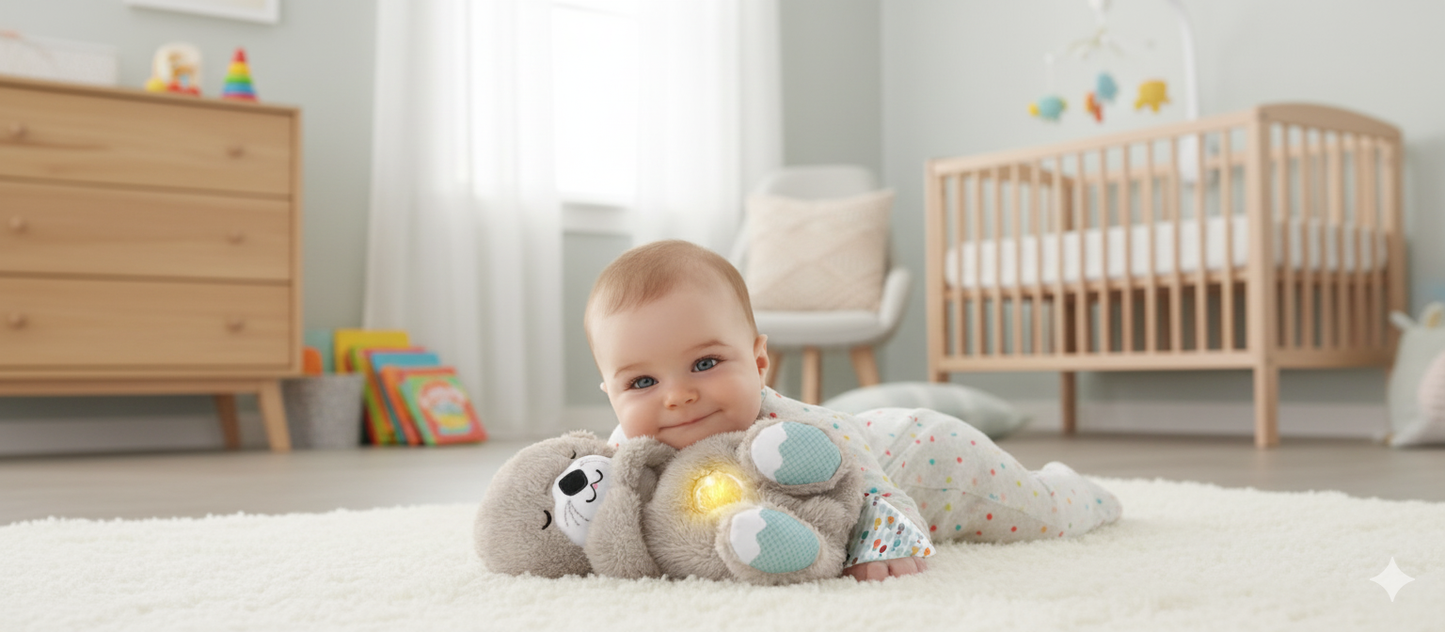 Huggable Breathing Teddy Bear Soft Toy with Light – Cute Plush Stuffed Animal for Kids & Adults, 25cm | Birthday & Valentine Gift