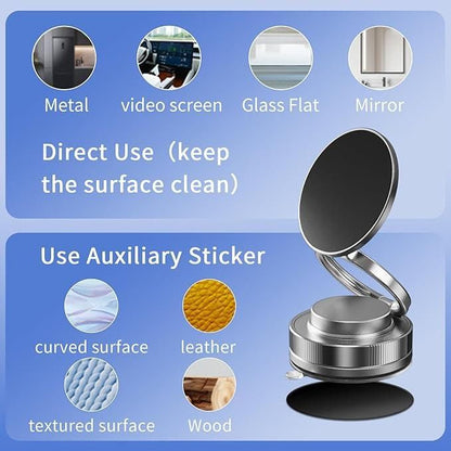 Vacuum Magnetic Phone Holder – MagSafe Suction Cup Mount for Car, Truck & More