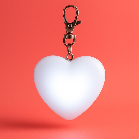 Premium Touch-Activated Heart Glow LED Bag Light (Rechargeable)