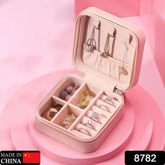 🌸 Mini PU Leather Jewellery Box – Compact, Elegant & Travel-Friendly