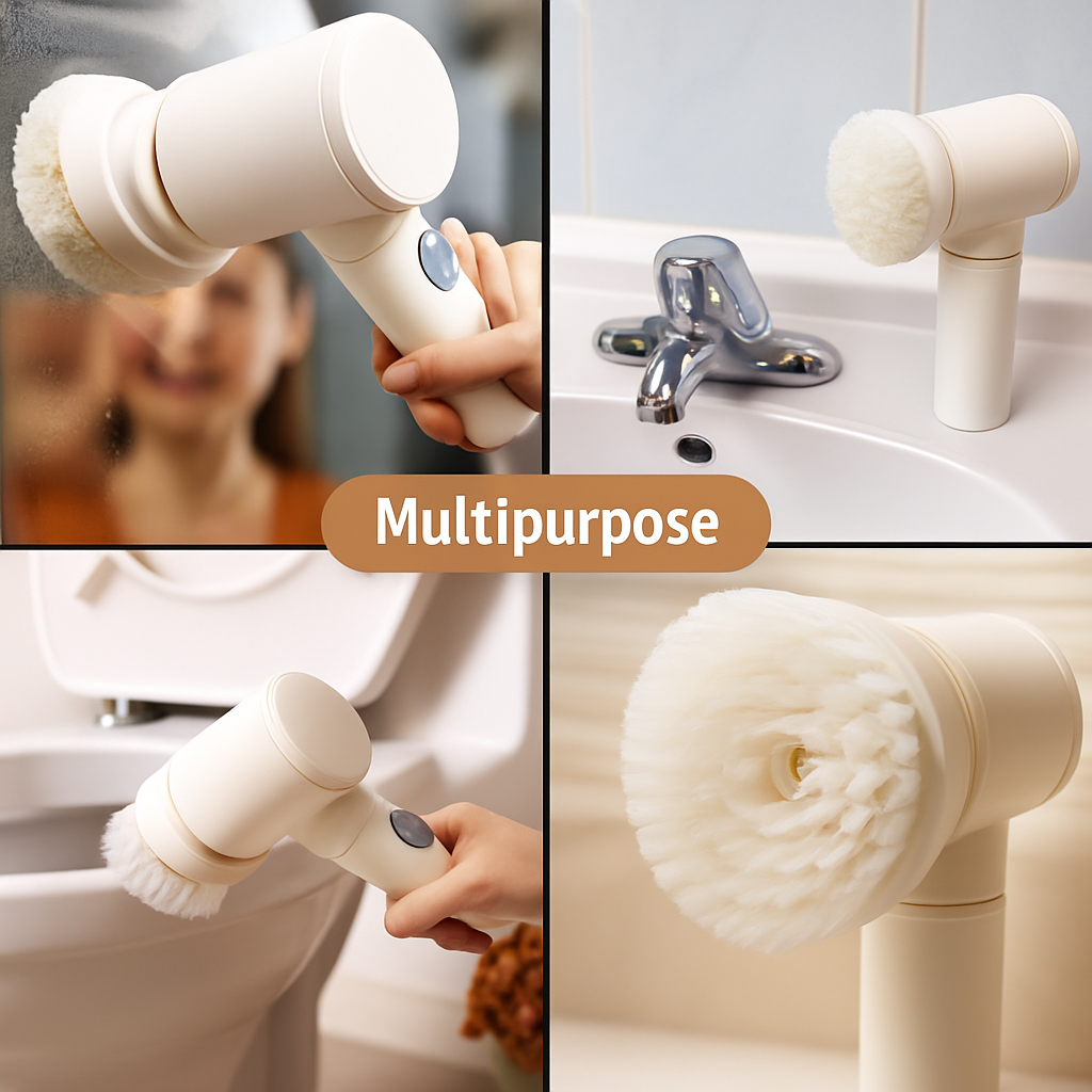 5in1 Home Kitchen Electric Cleaning Brush Electric Spin Scrubber