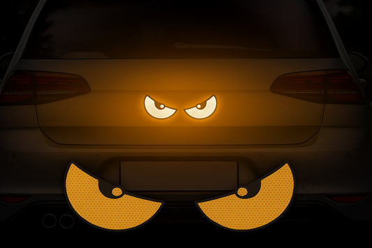 4 Pieces Monster Eyes Car Reflective Stickers Pack of 2