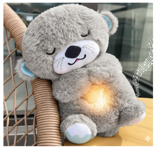 Huggable Breathing Teddy Bear Soft Toy with Light – Cute Plush Stuffed Animal for Kids & Adults, 25cm | Birthday & Valentine Gift