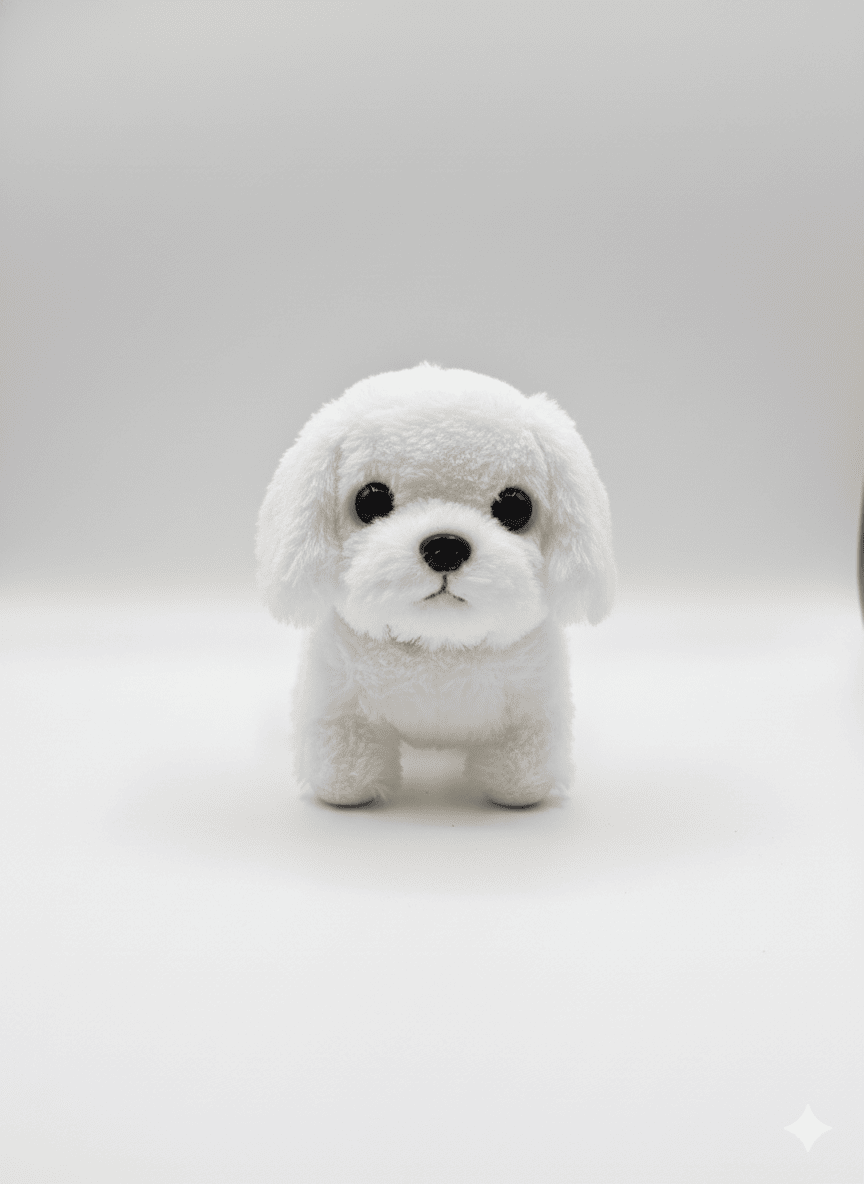 Electronic Plush Dog Robot Toy Walk Bark Wag Tail Kids Gift