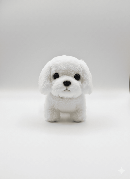 Electronic Plush Dog Robot Toy Walk Bark Wag Tail Kids Gift