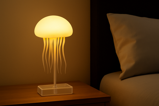 Jellyfish Rotating Lamp Light – Mesmerizing 7-Color Changing Night Light for Kids, Bedrooms, and Ocean Lovers